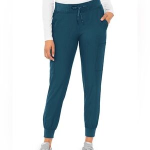 Jogger-style scrub pants